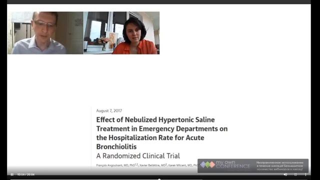 Pediatrics discussion 01: Nebulizer in bronchiolitis смотреть онлайн