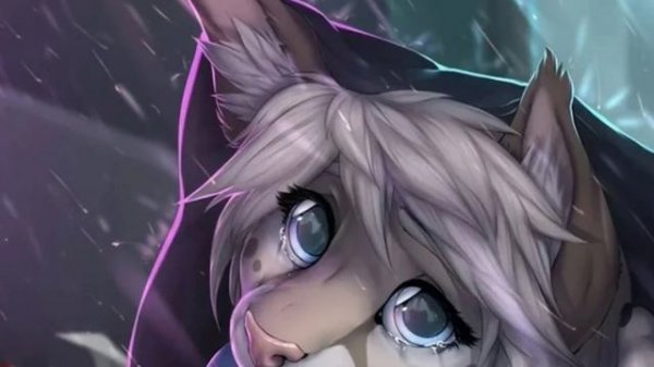 Грустная музыка и красивые арты фурри