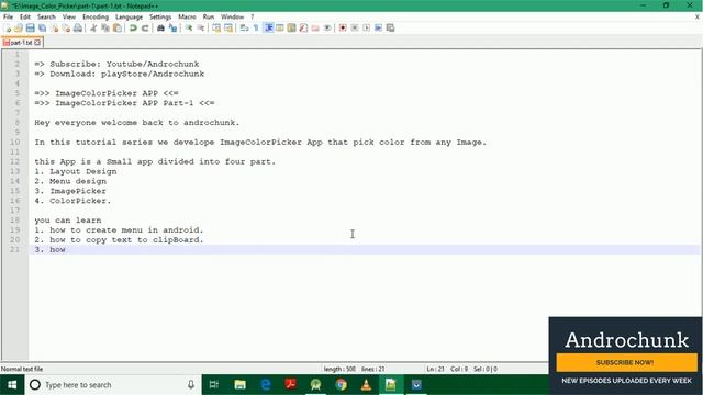 | Part-1 |Create Image Color Picker App in Android using Android Studio. смотреть онлайн
