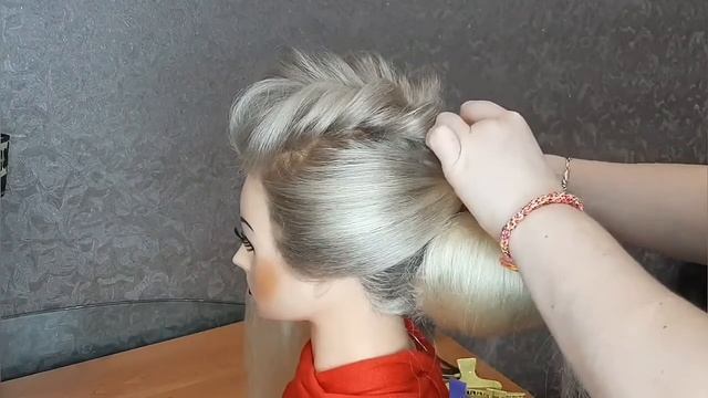 КРАСИВЫЙ Низкий пучок на длинные волосы / Стильная прическа 2022 смотреть онлайн