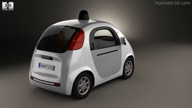 Google Self-Driving Car 2015 by 3D model store Humster3D.com смотреть онлайн