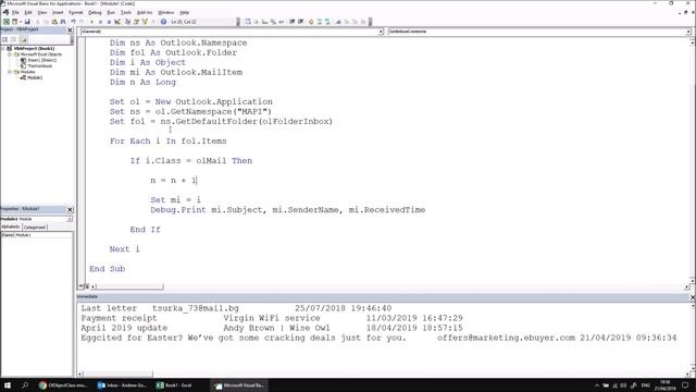 Excel VBA Introduction Part 29.5 - Copying Emails from the Outlook Inbox смотреть онлайн