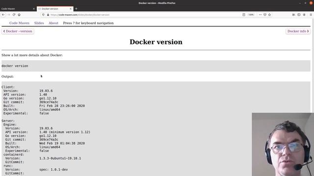 Docker course #6 - version and info смотреть онлайн