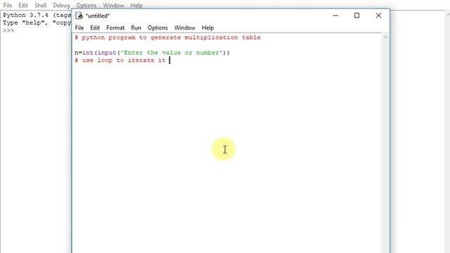 Python program to create the multiplication table смотреть онлайн