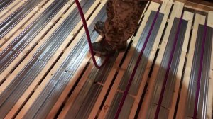 Водяной теплый пол без цементной стяжки.