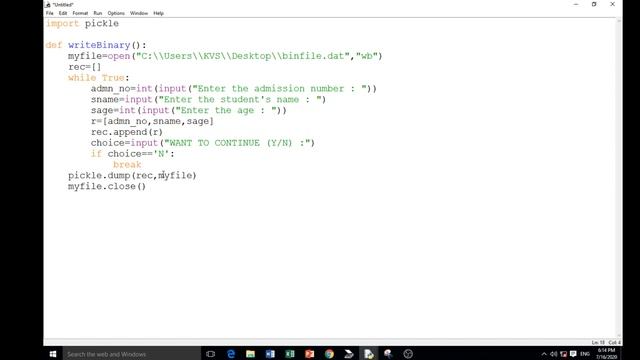 CS WITH NS || READING AND WRITING BINARY FILES IN PYTHON USING A SINGLE RECORD || CLASS 12 CBSE || смотреть онлайн