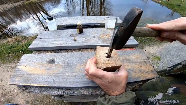 Простейшая рукоятка для ножа из дерева своими руками. Делаем из дуба смотреть онлайн