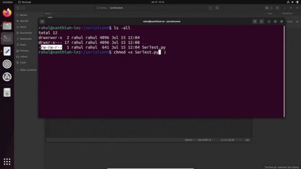 Serial Port Communication between Linux (ubuntu) and Arduino using Python and PySerial Module Pt-2