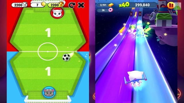 My Talking Tom VS Talking Tom Gold Run - Cops And Robbers iPad Gameplay 2021 смотреть онлайн