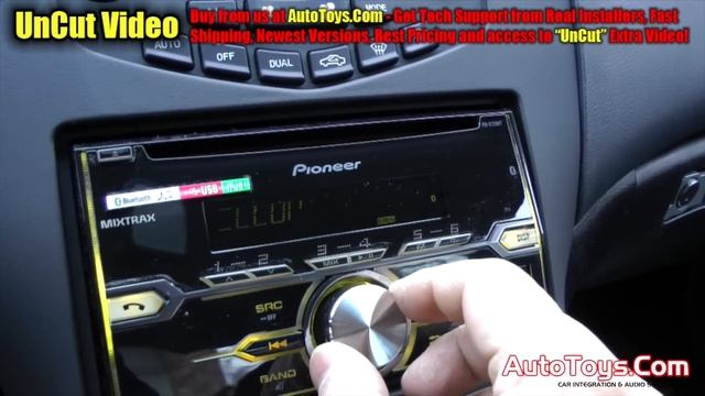 Honda Accord Double Din Pioneer FHX720BT radio with metra kit смотреть онлайн