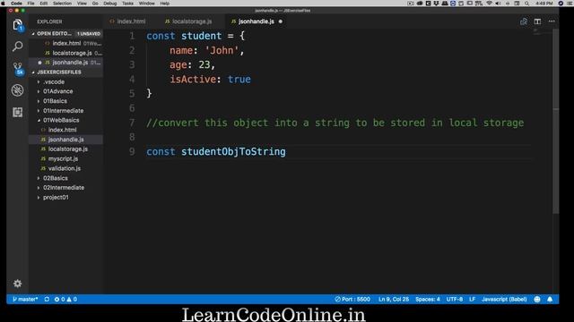 Parsing JSON and stringify смотреть онлайн