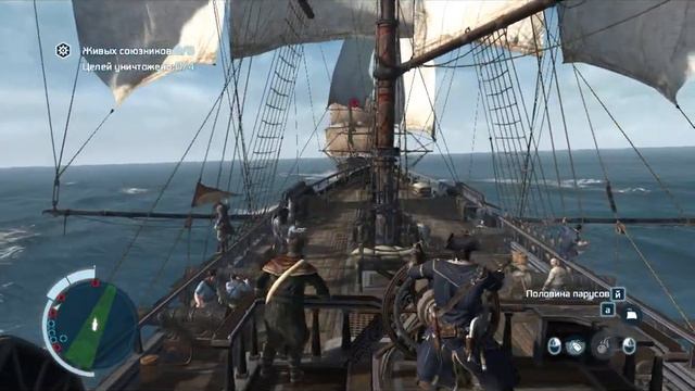 #66 Assassin's Creed 3. Освобождение морских путей. Набираемся опыта, как правильно топить корабли. смотреть онлайн