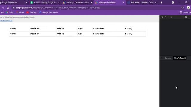 WebApp - Apps Script - Datatables | Filters | Select in Different Header Rows (Part 4) смотреть онлайн