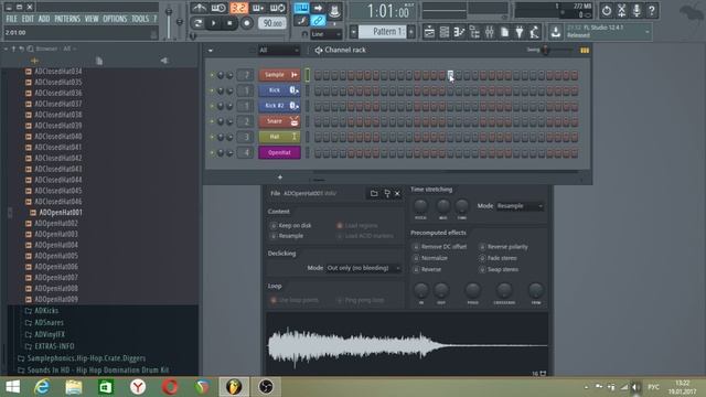 Создание хип хоп бита в FL Studio для начинающих. смотреть онлайн