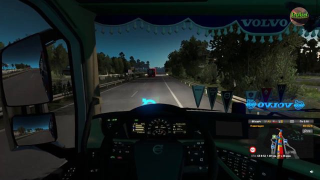 EURO TRUCK SIMULATOR 2 - С грузом вокруг Европы - Попытка №2 - C мсьё Рыжим мчим в Финляндию смотреть онлайн