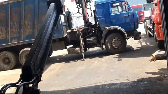 Сервисное обслуживание крана HIAB 244, замена ротатора на манипуляторе Epsilon, ремонт кму Palfinge смотреть онлайн