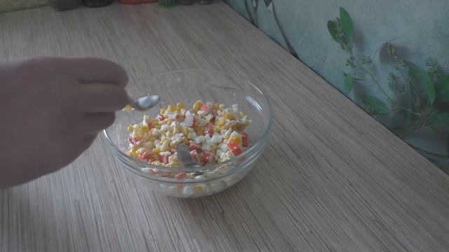 Крабовый салат. Простой рецепт. Быстро и вкусно смотреть онлайн