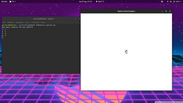 Golden Ratio approximation with fibonacci's sequence in python смотреть онлайн