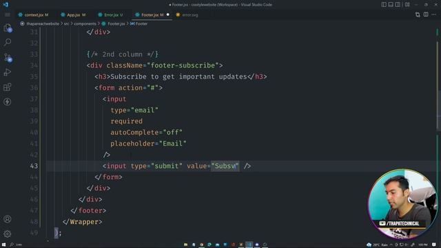 Complete Footer with Active Links? React Multi-page Website in Hindi #11 смотреть онлайн