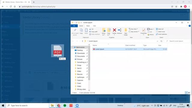 MEDIA LIBRARY - Upload PDF File смотреть онлайн