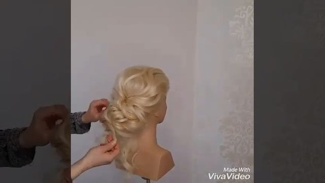 Easy twisted bridal updo tutorial. prom/ wedding hairdo Простая причёска из жгутов смотреть онлайн