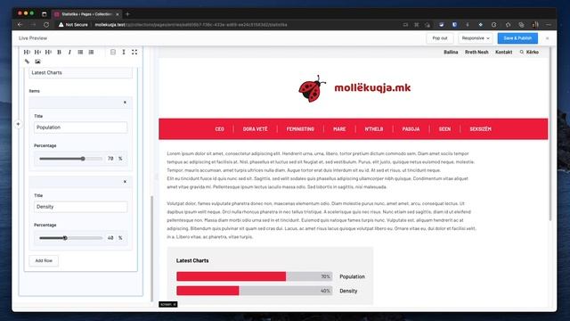 Adding charts with statistics - Statamic CMS смотреть онлайн