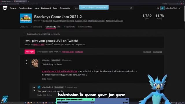 I play YOUR Brackeys Game Jam 2021.2 entries! - Stream Archive - August 29th 2021 смотреть онлайн