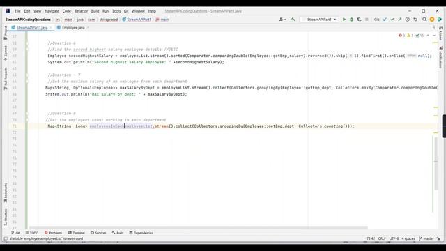Java 8 Stream API Interview Questions and Answers | Part - 2 | Shiva Prasad Gurram смотреть онлайн