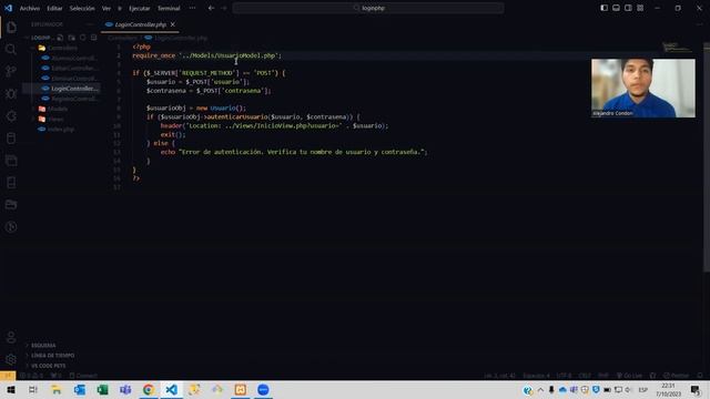 TR Condori Moran Alejandro David CRUD LOGIN REGISTER PHP MVC смотреть онлайн