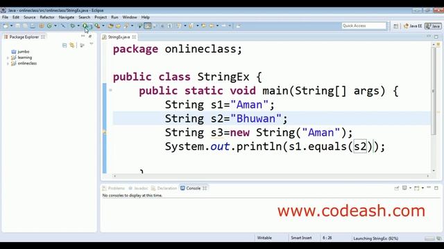 equals method in java | equals() method in java example | Java String equals() method смотреть онлайн
