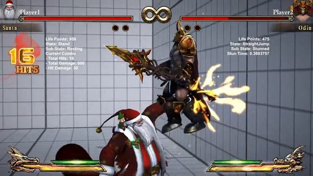 Fight of Gods | Santa Odin kill Combo смотреть онлайн