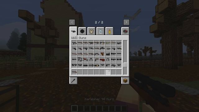 WORLD WAR II ATTACHMENTS MOD - Minecraft Mod Showcase