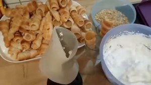 Трубочки с заварным белковым кремом. Часть1 . Рецепт.