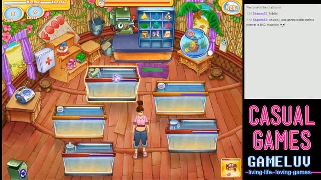 Casual Gaming: Jenny's Fish Shop Time Management game смотреть онлайн