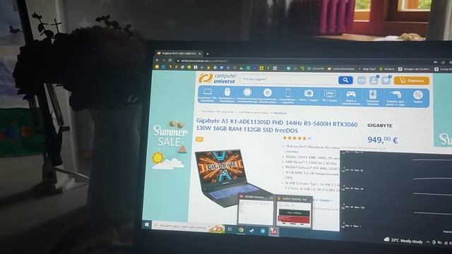 Тест температуры игрового ноутбука Gigabyte A5 K1-ADE1130SD смотреть онлайн