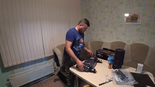 Трагги 8 масштаба ZD Racing 9021 распаковка