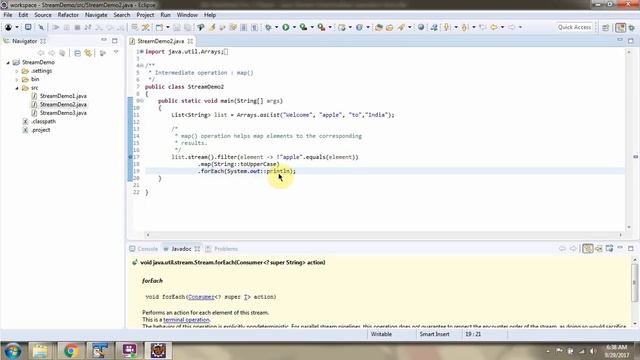 How to use the Intermediate operations[filter, map and sorted] of Java 8 Stream? | Streams in Java смотреть онлайн
