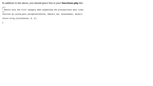 Wordpress: Next and prev. post link ONLY within category (3 Solutions!!) смотреть онлайн