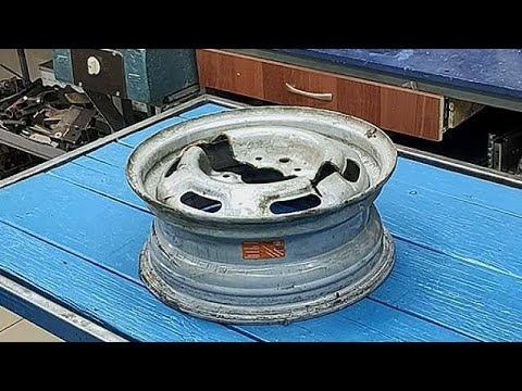 Удивительное изобретение первоклассного мастера, сделанное своими руками из автомобильного колеса смотреть онлайн