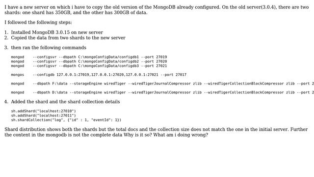 Databases: Moving MongoDB shards from one server to another смотреть онлайн