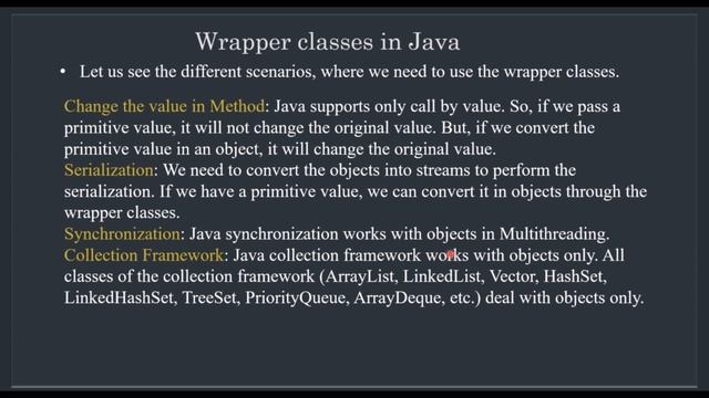 Java-Wrapper classes in JAVA Autoboxing and Unboxing (IN ENGLISH) смотреть онлайн
