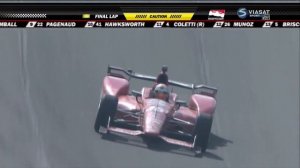 Verizon IndyCar 2015. Fontana. Ryan Briscoe's Flip
