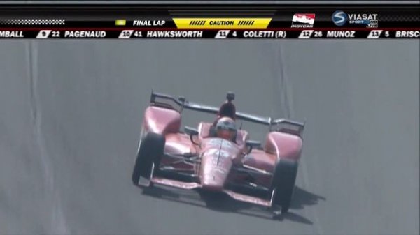Verizon IndyCar 2015. Fontana. Ryan Briscoe's Flip