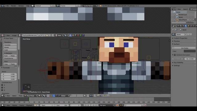 Minecraft Blender Rig Overviews смотреть онлайн
