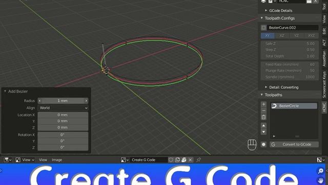 nCNC - Create G Code - Blender Addon смотреть онлайн