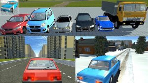 Обзор моды Симпл Кар Краш: KamAZ, Nissan S30Z, Audi A4, MB E55, Suzuki Vagon, Lexus IS, Ru Map, City