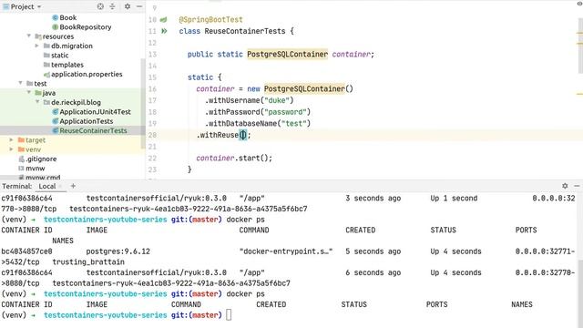 Reuse containers with Testcontainers to improve build times смотреть онлайн