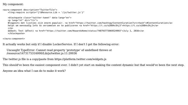 Salesforce: Embedding Tweet on Lightning Component 2 смотреть онлайн