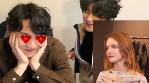 Корейская мужская модель видит русскую женскую модель. Реакция корейского парня на иностранцев.