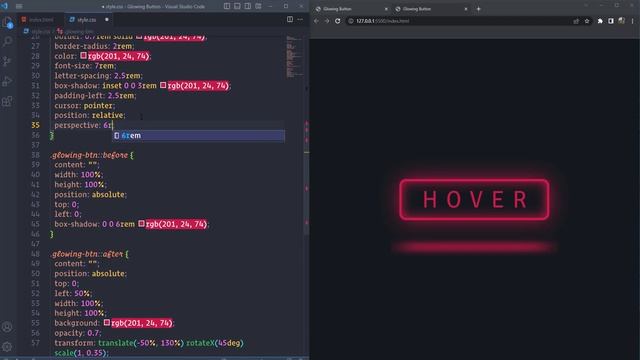 CSS Glowing Button | CSS Glowing Effect смотреть онлайн